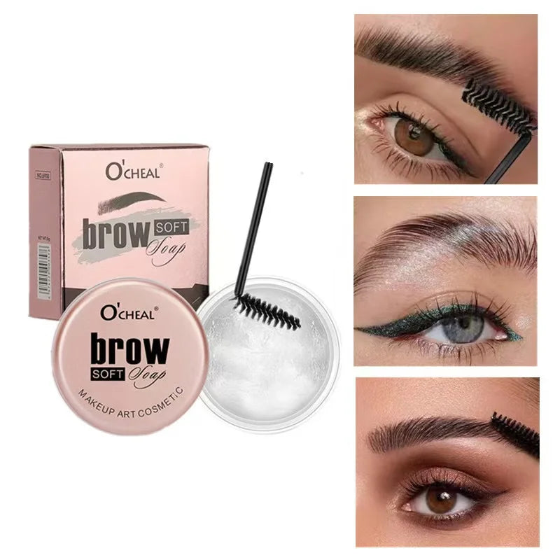O'CHEAL Eyebrow Soap Sculpting Gel Waterproof Brow Styling Wax - 19
