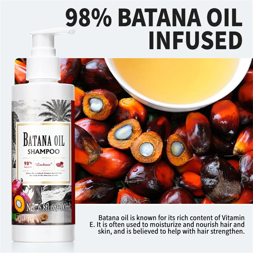 Batana Oil Shampoo Deep Cleansing Moisturizing Hair Growth Treatment