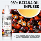 Batana Oil Shampoo Deep Cleansing Moisturizing Hair Growth Treatment