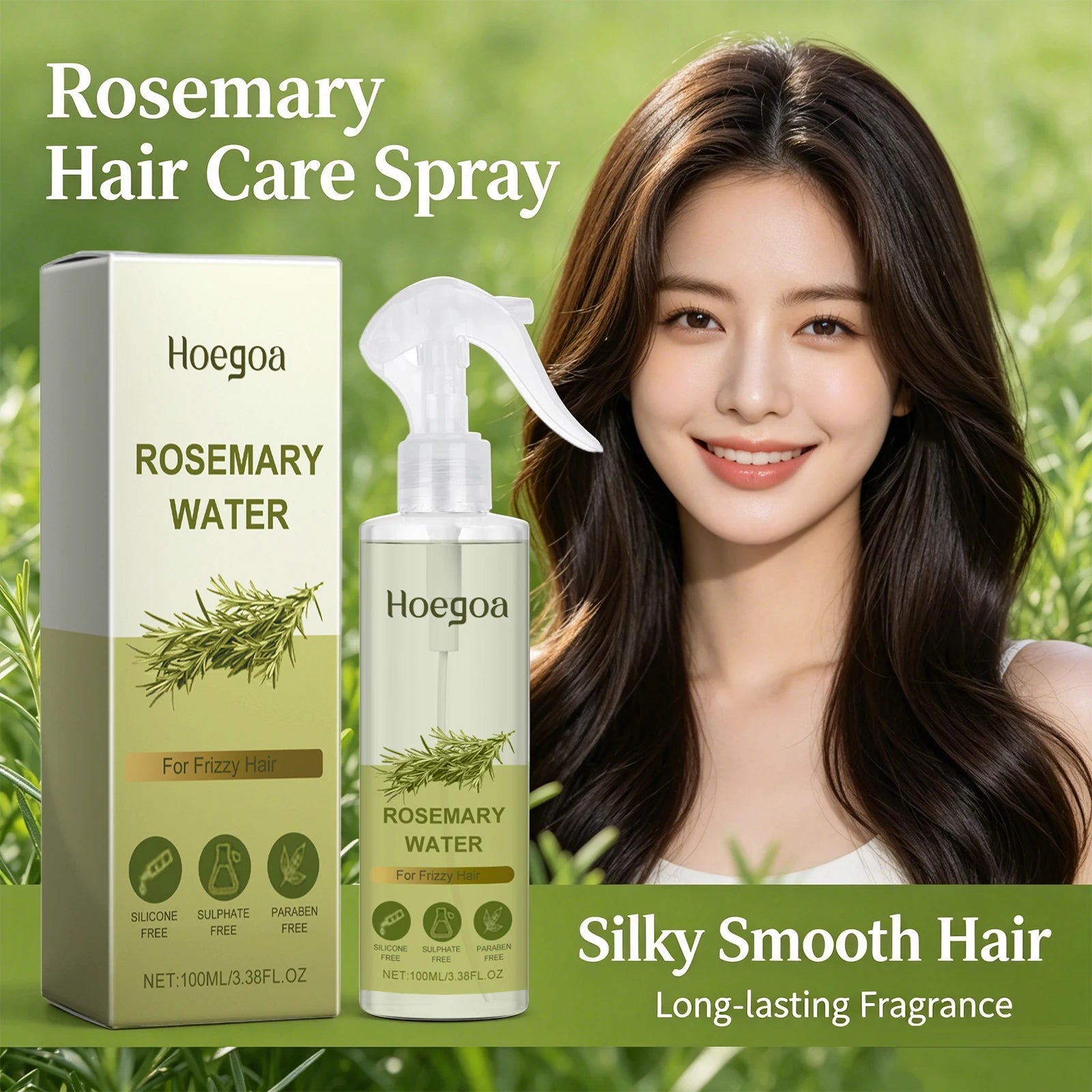 Rosemary Hair Strengthening Spray for Frizz Control and Growth - 6