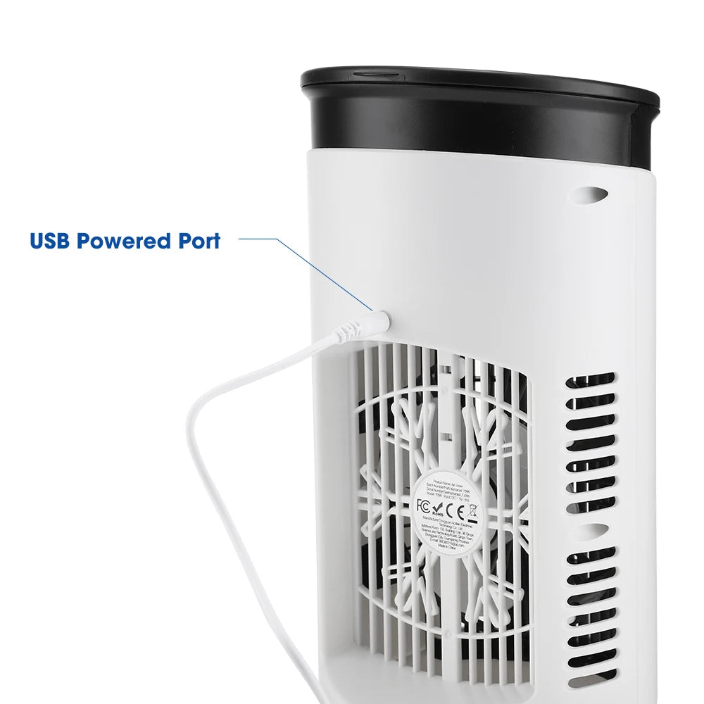Portable Desktop Air Cooler and Humidifier Fan