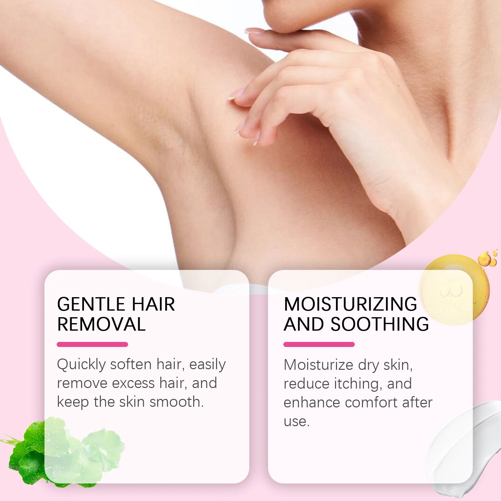 Gentle Hair Removal Cream and Soothing Aftercare Set - 9