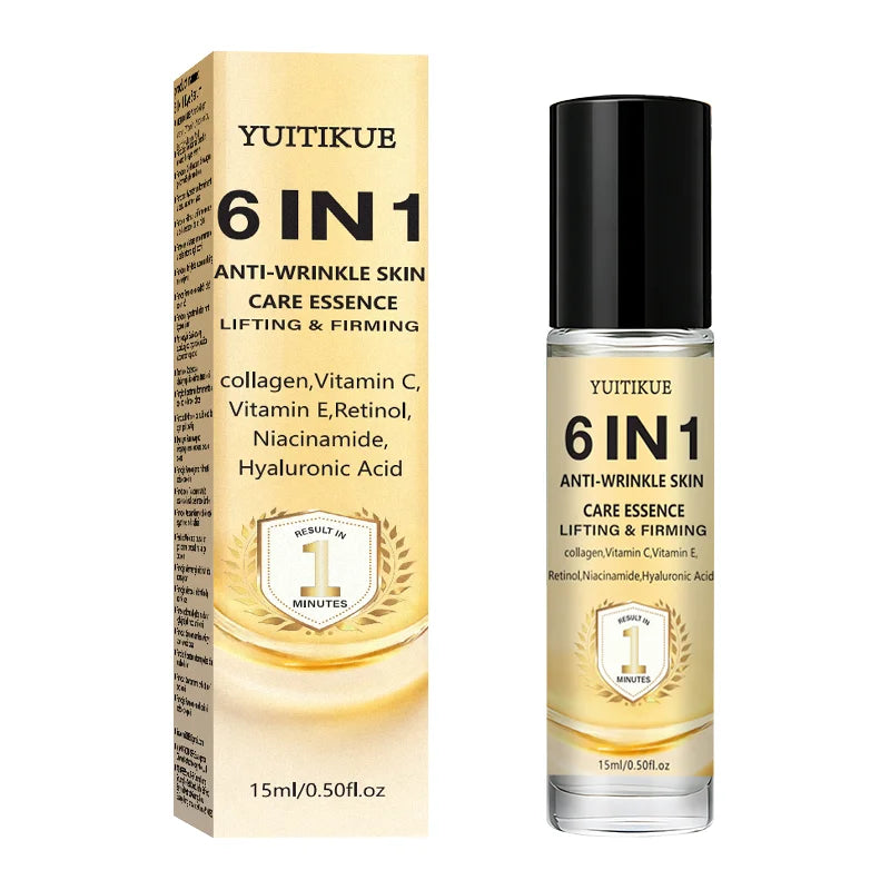 Yuitikue 6in1 Anti Wrinkle Serum Lifting Firming Face Care Essence 15ml