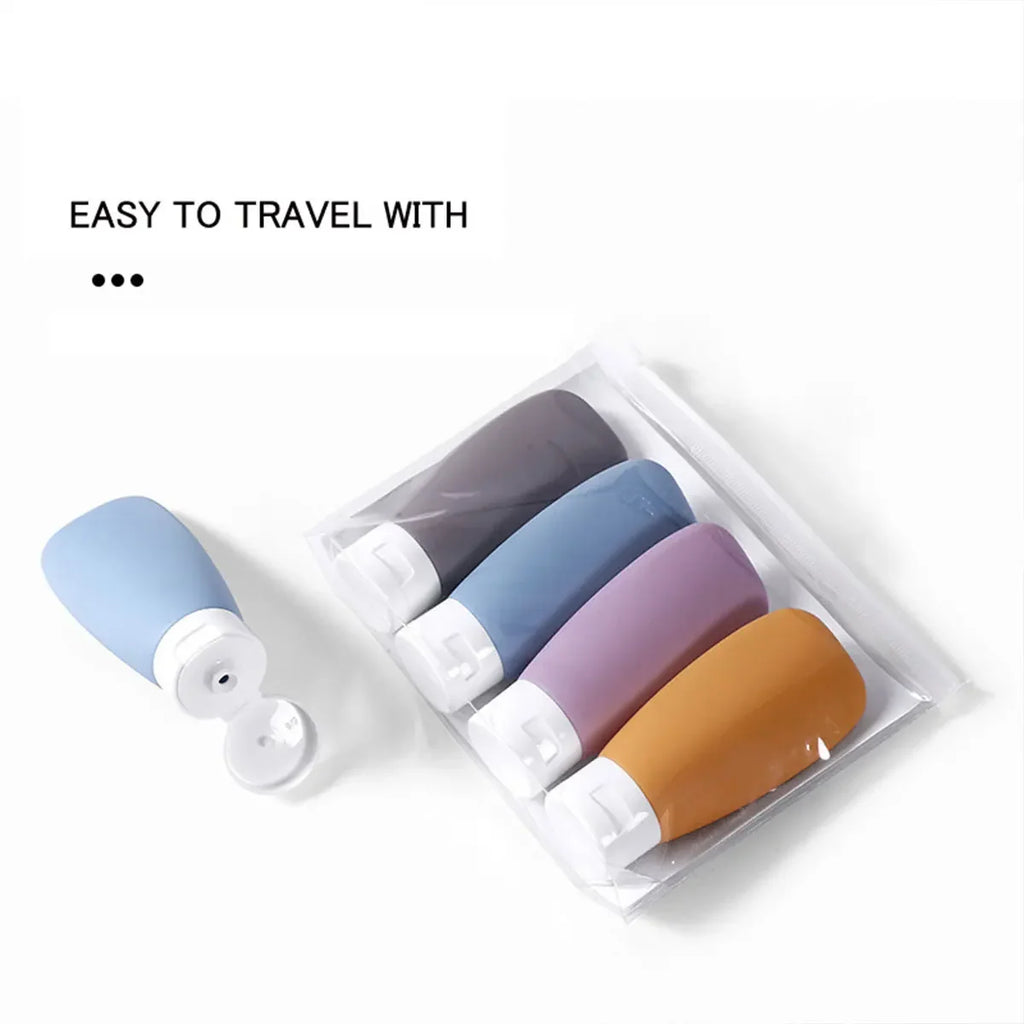 Leak-Proof Silicone Travel Bottles for Toiletries
