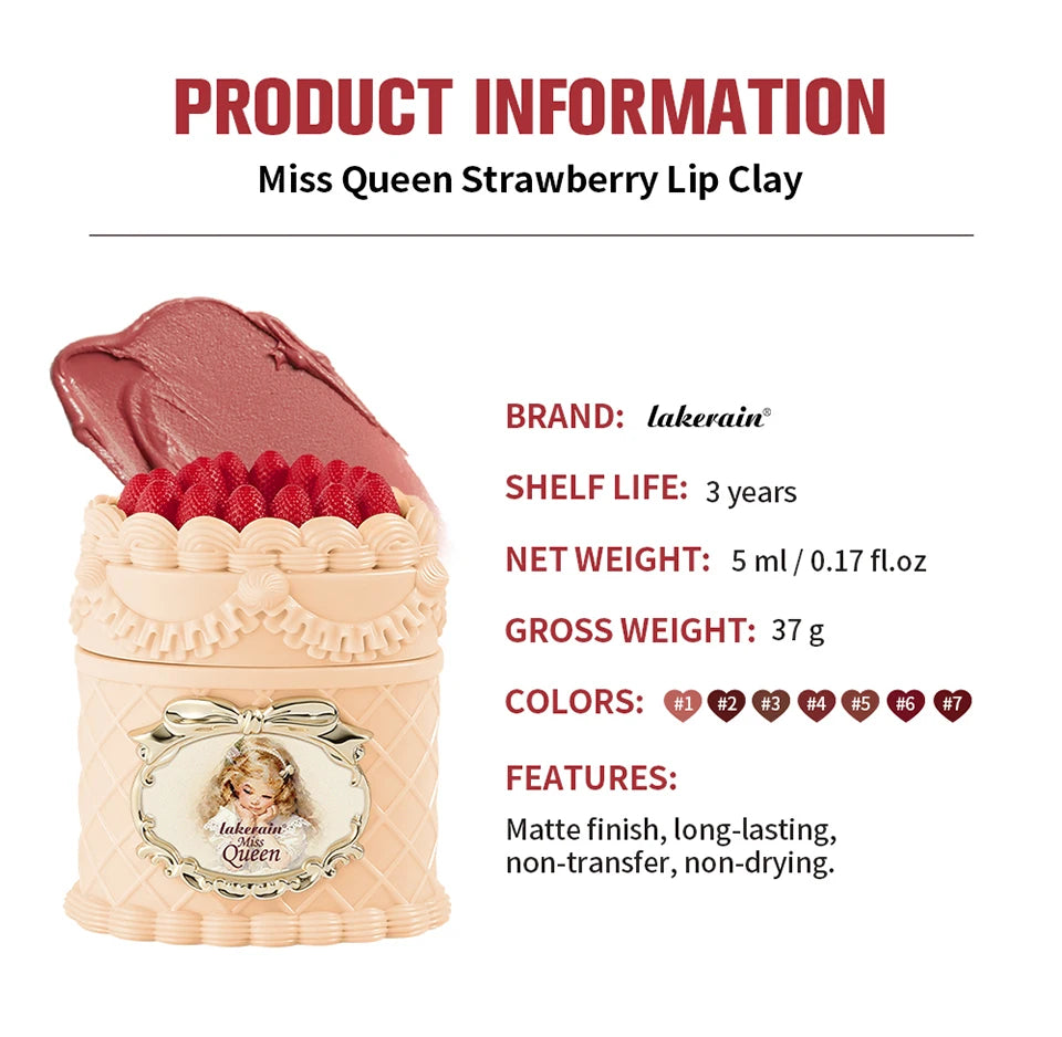 Velvet Matte Strawberry Lip Cream