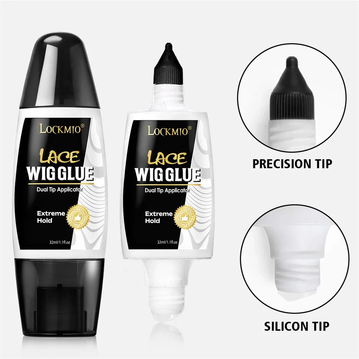 Lace Wig Glue Adhesive and Remover Set with Dual Ended Applicator - 11
