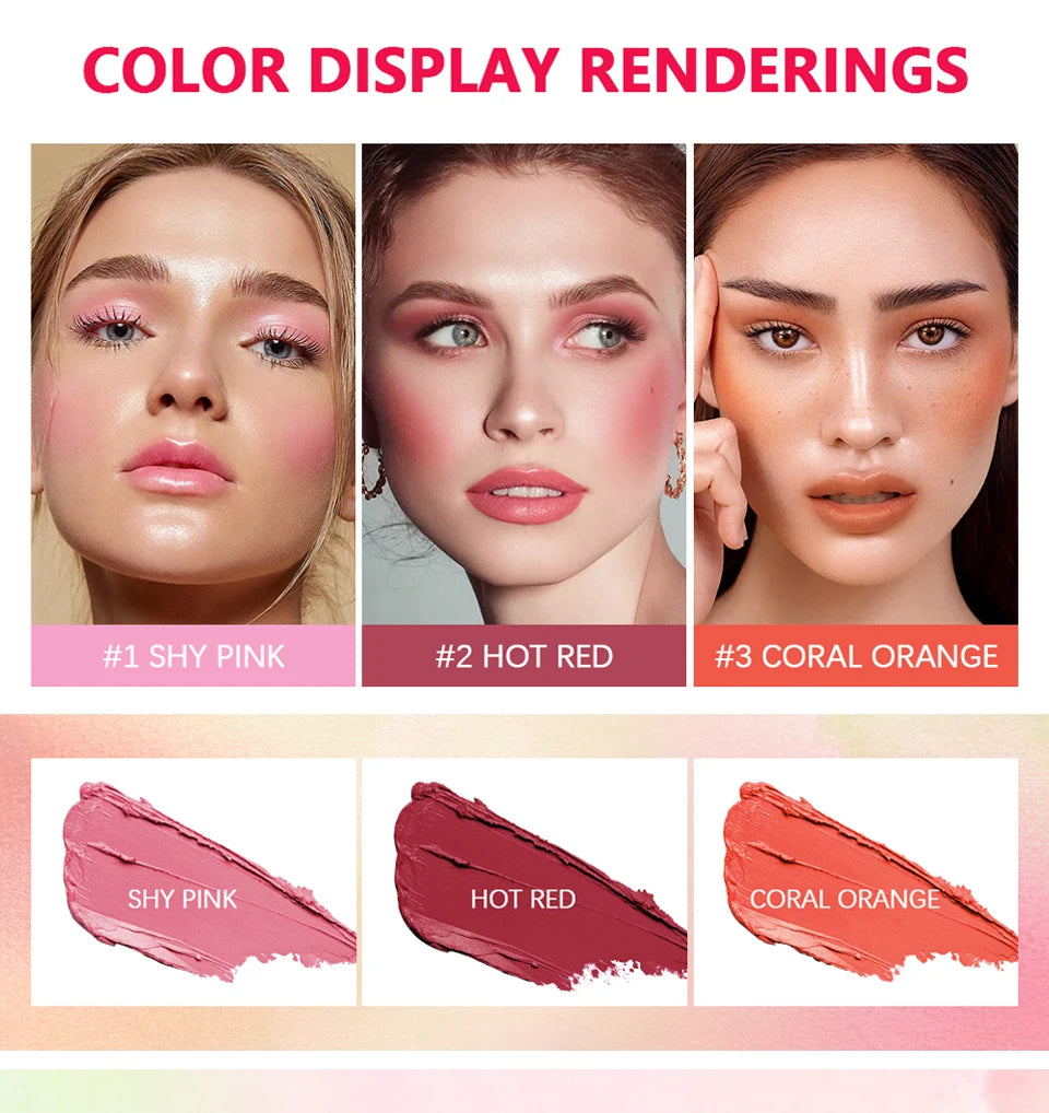 Cream Blush Stick for Lips and Cheeks