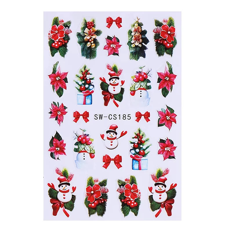 3D Christmas Cartoon Nail Art Stickers