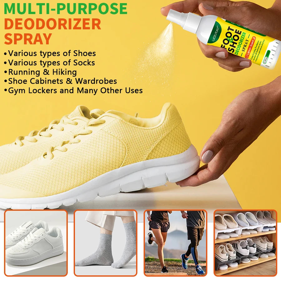 Shoe Cleaner Kit Sneaker Foam and Foot Shoe Deodorizer Spray Set