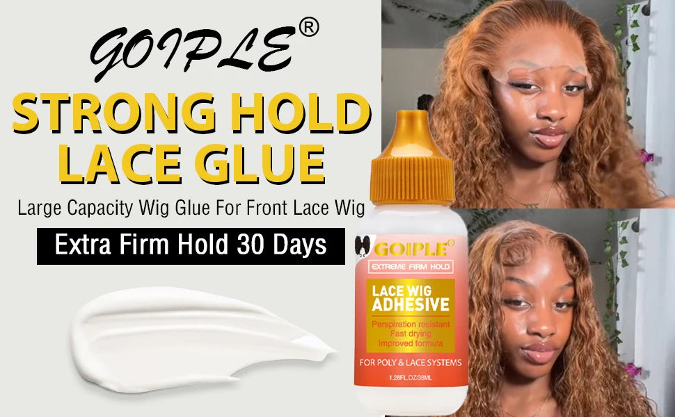 Goiple 7pcs Wig Installation Kit Lace Glue Remover and Hair Wax Stick
