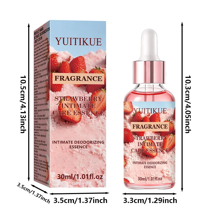 YUITIKUE Strawberry Intimate Deodorant Essence Private Care Fragrance Oil - 12