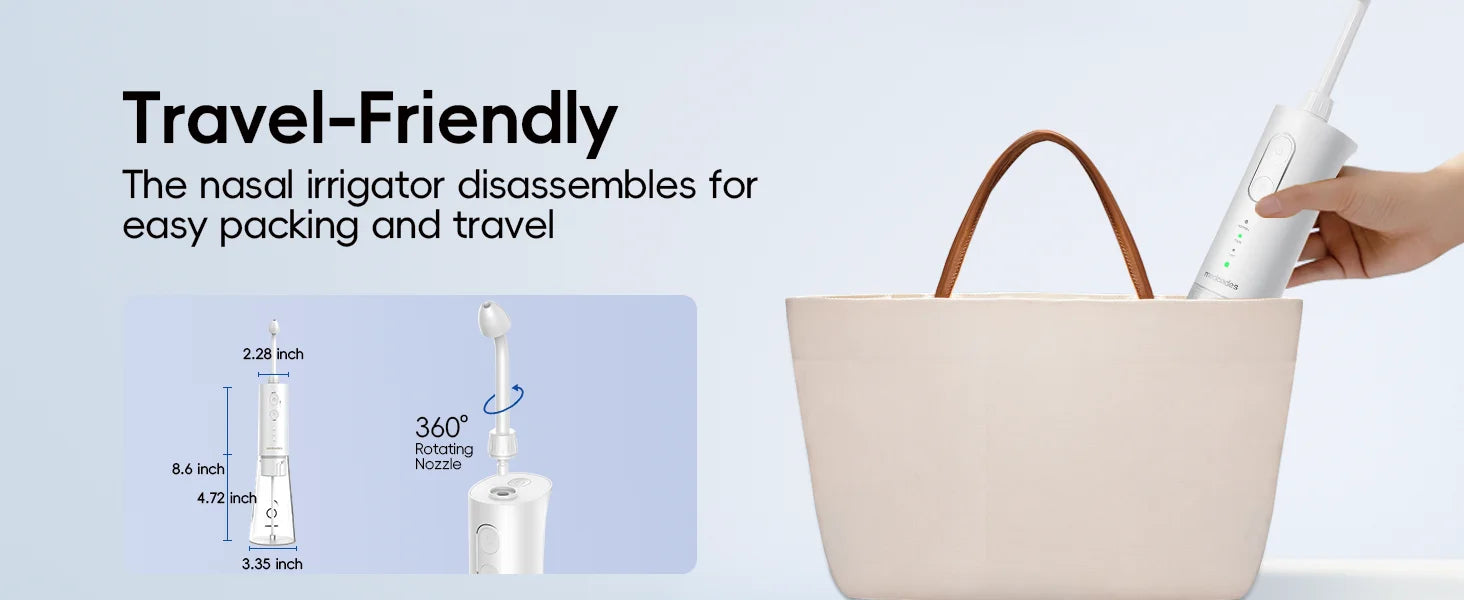 Portable Oral Irrigator and Electric Scalp Massager Set - 17
