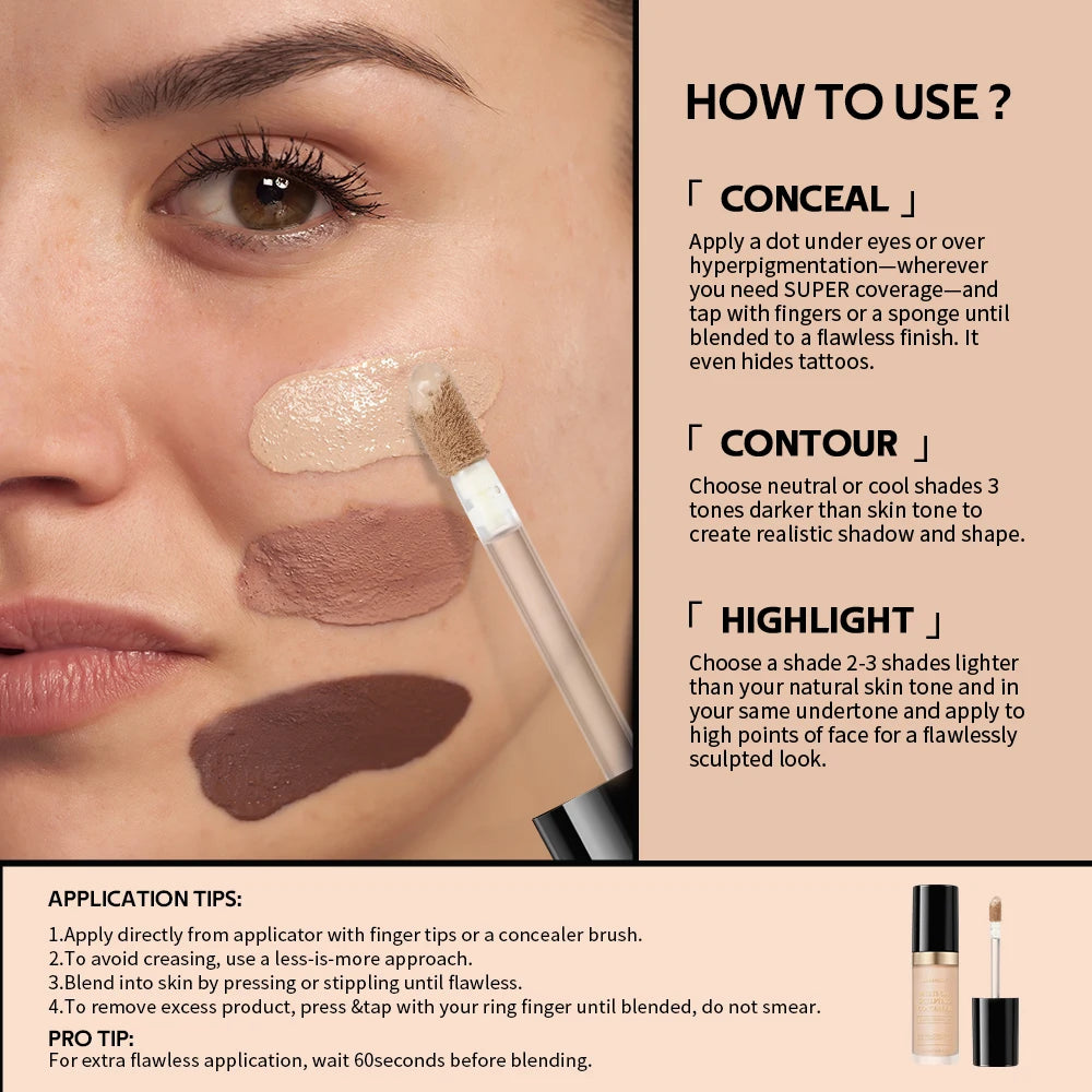 Multi-Use Sculpting Liquid Concealer for Face and Contouring