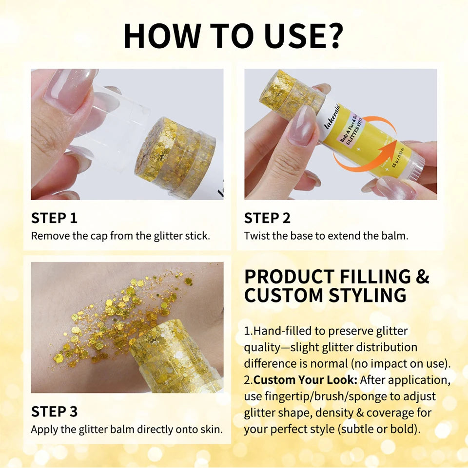 Glitter Shimmer Stick for Face and Body - 15