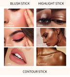 Liquid Face Contour and Highlighter Wand with Cushion Applicator