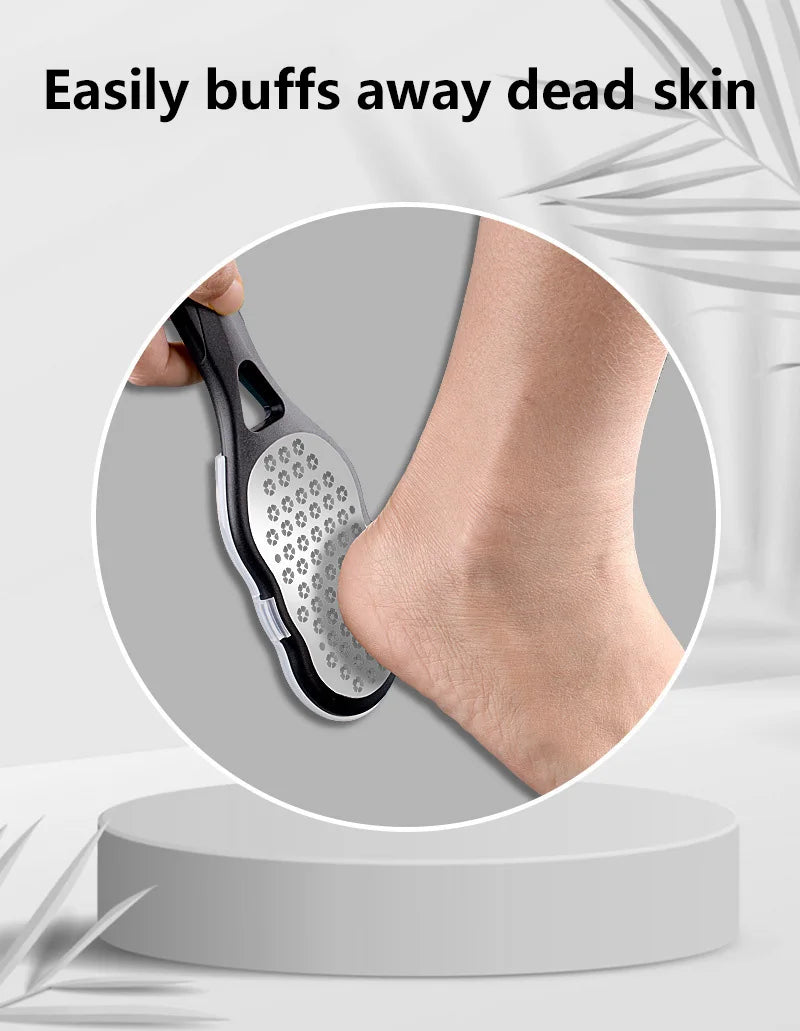 Professional Stainless Steel Foot File for Callus and Dead Skin Removal - 16