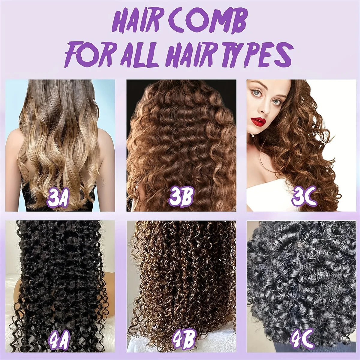 Detangling Hairbrush for Curly and Long Hair Anti-static Scalp Comb - 6