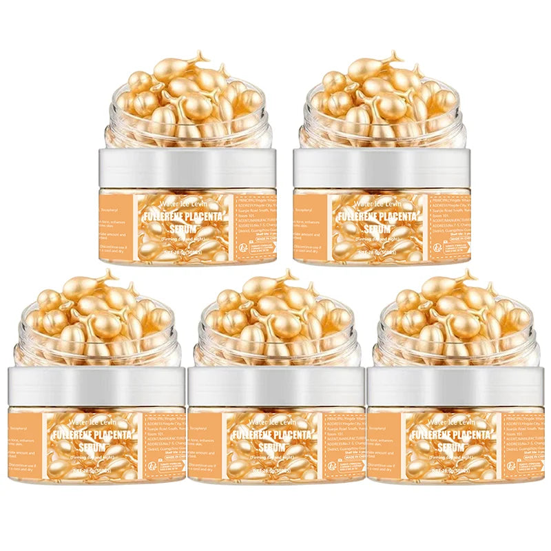 Peptide Hyaluronic Acid Face Serum Capsules Anti Aging Moisturizer - 13