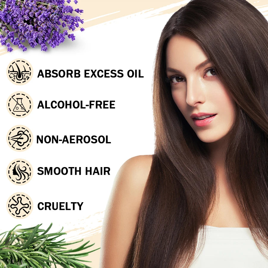 Lockmio Volumizing Dry Shampoo Powder for Oily Hair Refreshing Treatment