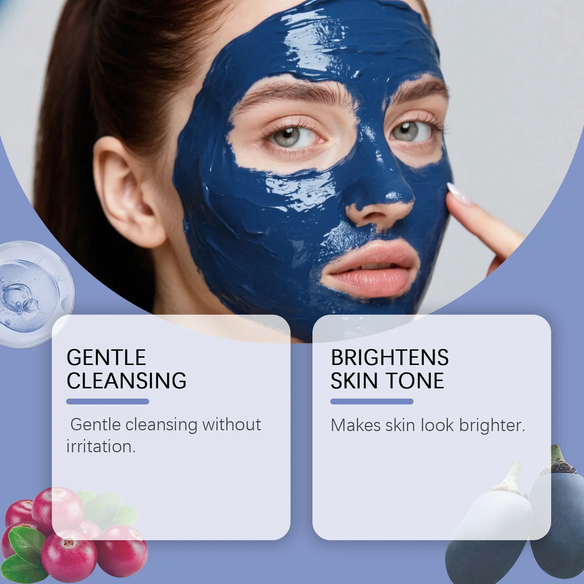 Moroccan Blue Nila Brightening Face Mask Powder