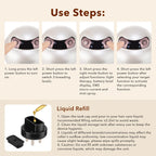 Electric Scalp Massager and Hair Oil Applicator with LED Light Therapy