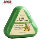 3 In 1 Ginger Rosemary Olive Oil Solid Shampoo Bar 120g