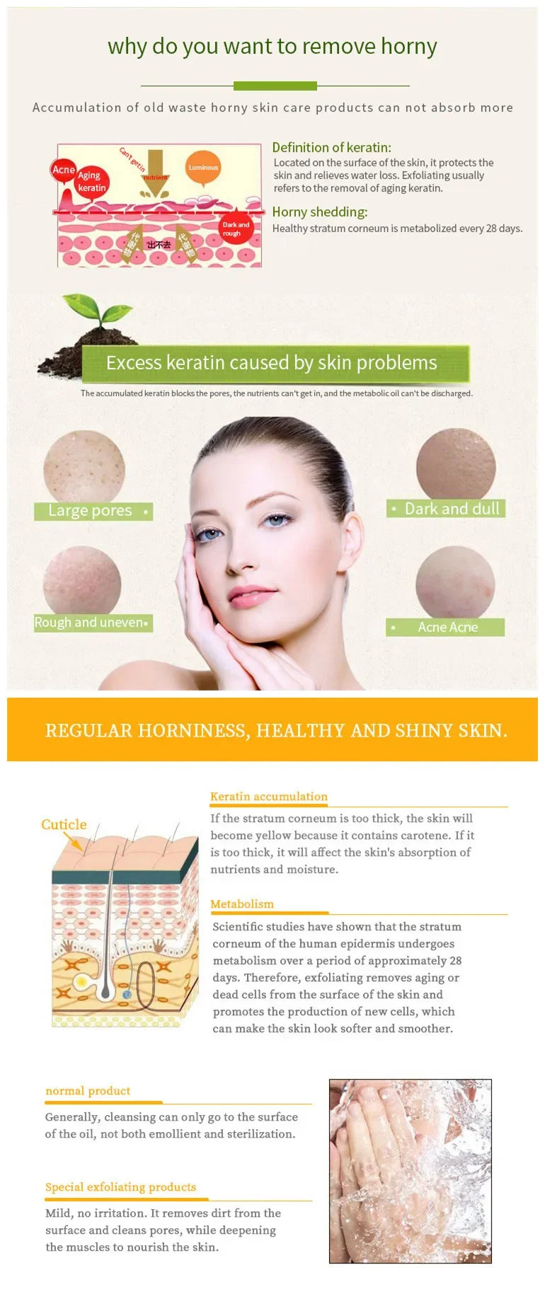 Fruit Essence Exfoliating Peeling Gel Deep Cleansing Facial Scrub 320ml