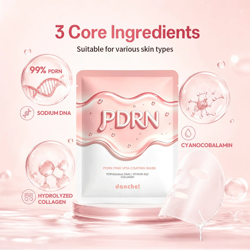 Salmon DNA PDRN Pink Vitamin Hydrating Facial Sheet Mask