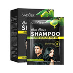 Argan Oil Hair Color Shampoo 4 in 1 Plant Extract Unisex Coloring