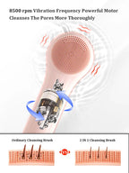 Sonic Electric Facial Cleansing Brush for Skin Exfoliation