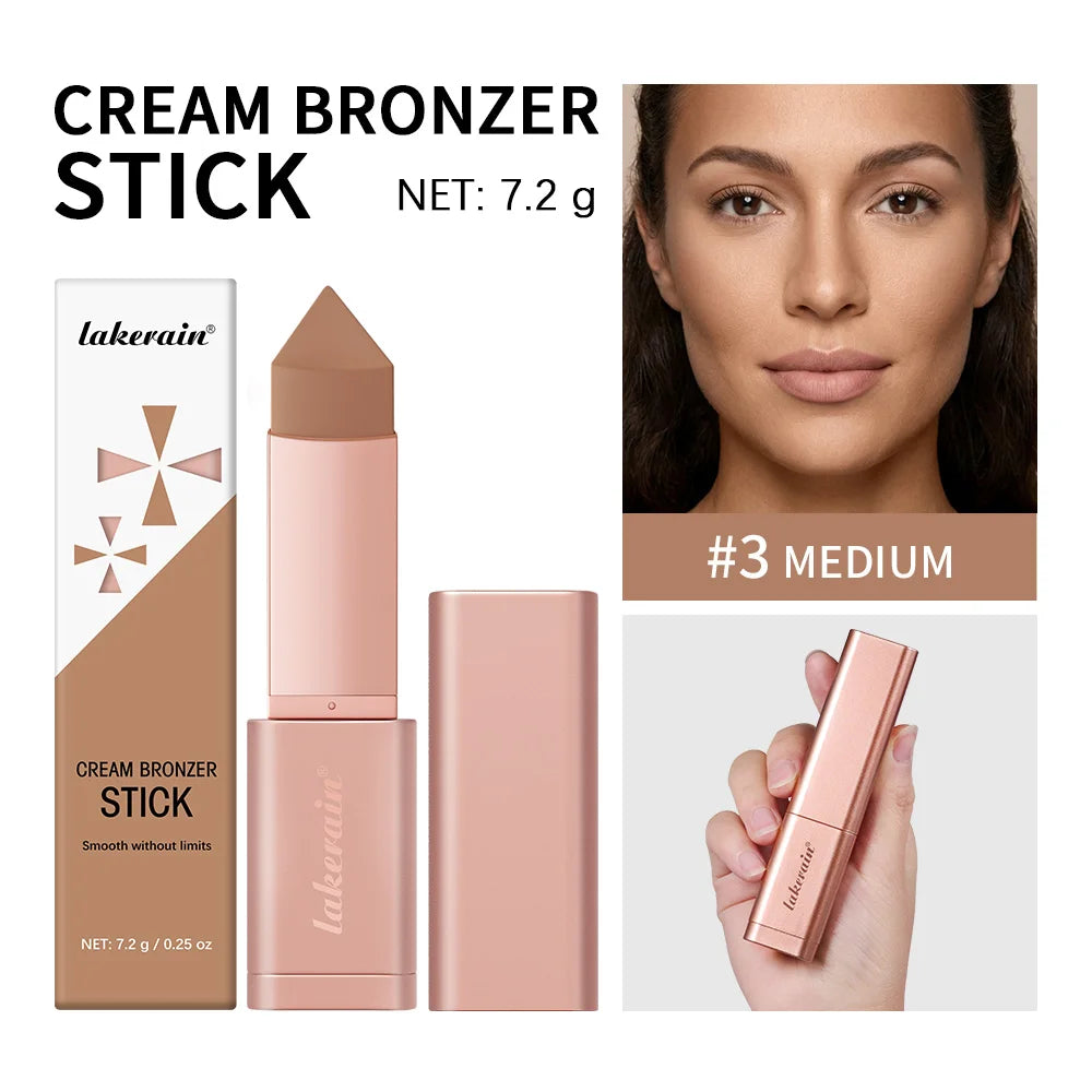 Cream Bronzer Stick for Seamless Face Contouring - 24