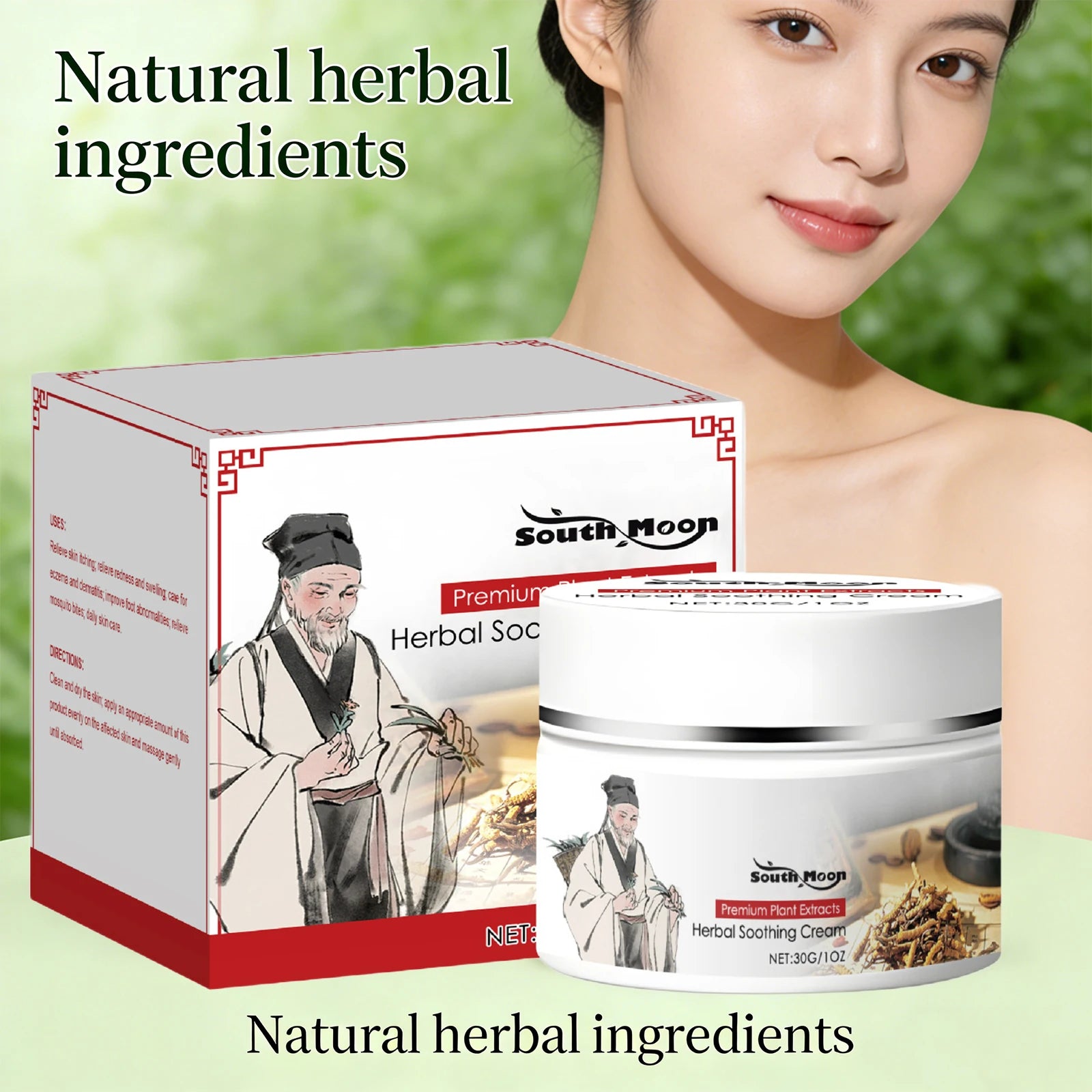 Herbal Soothing Skin Relief Cream for Dryness and Irritation - 6