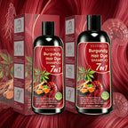 Burgundy 7 in 1 Hair Dye Shampoo with Natural Plant Extracts