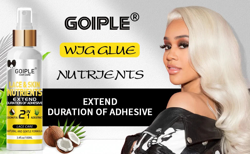 Goiple Lace Wig Installation Kit Adhesive Melting Spray and Edge Control