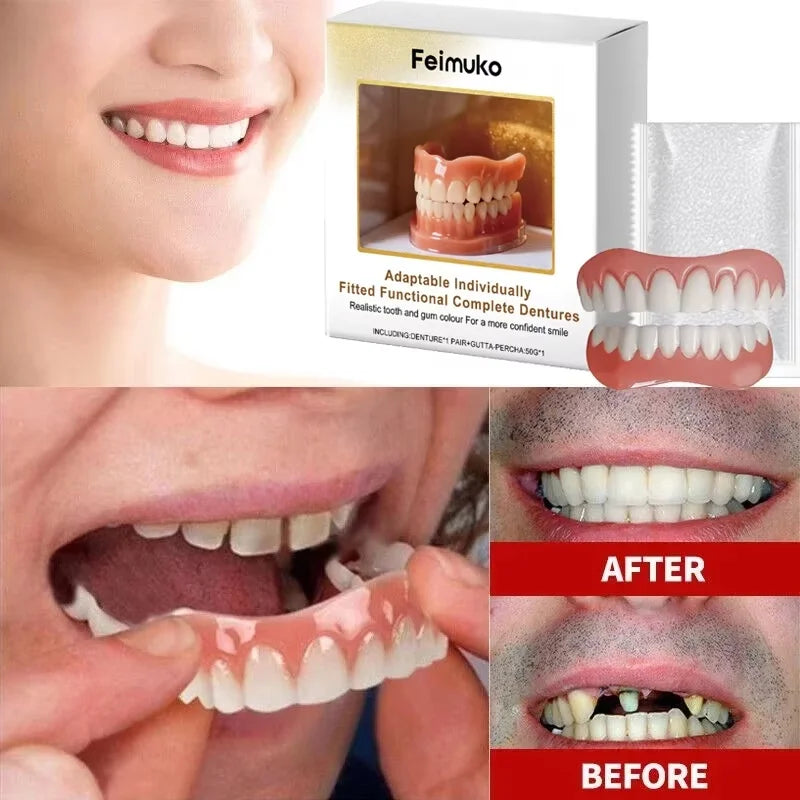 Custom Fit Cosmetic Denture Set for a Confident Smile