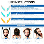 Hot and Cold Facial Compression Wrap for Chin and Jaw