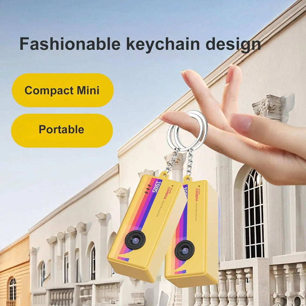 Mini Retro Digital Keychain Camera with LCD Screen