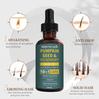 Pumpkin Seed & Rosemary Hair Oil - 10-in-1 Nourishing Scalp Treatment