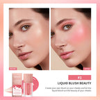 Waterproof Matte Liquid Blush with Built-in Applicator