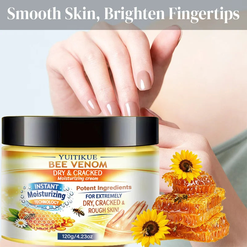 YUITIKUE Bee Venom Hand Cream Deep Moisturizing Repair for Cracked Skin
