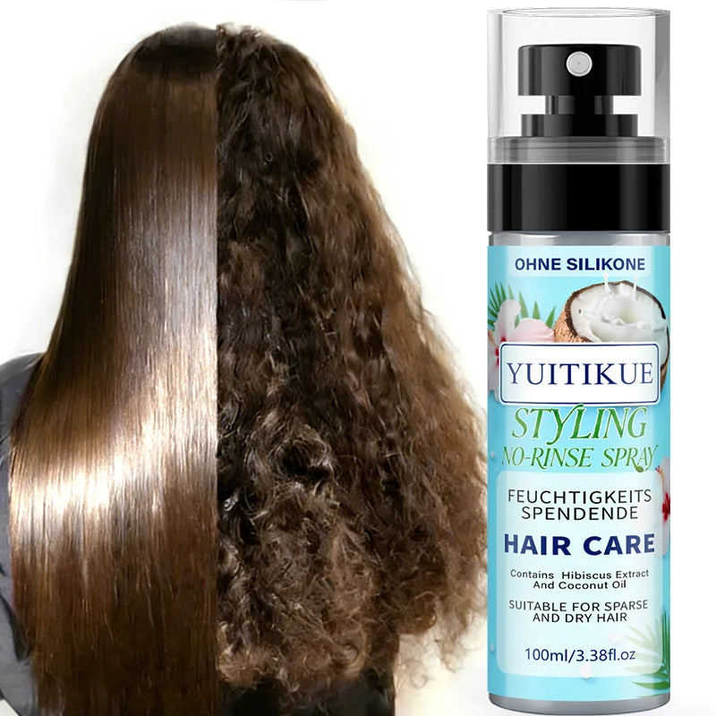 No-Rinse Hair Styling Spray with Coconut Oil and Hibiscus Extract 100ml - 2