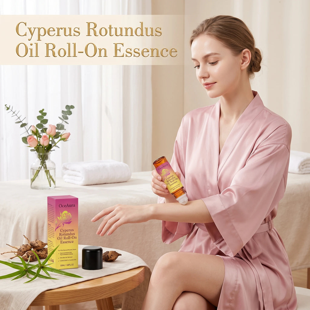 Cyperus Rotundus Roll-On Essence for Post-Hair Removal Skin Soothing