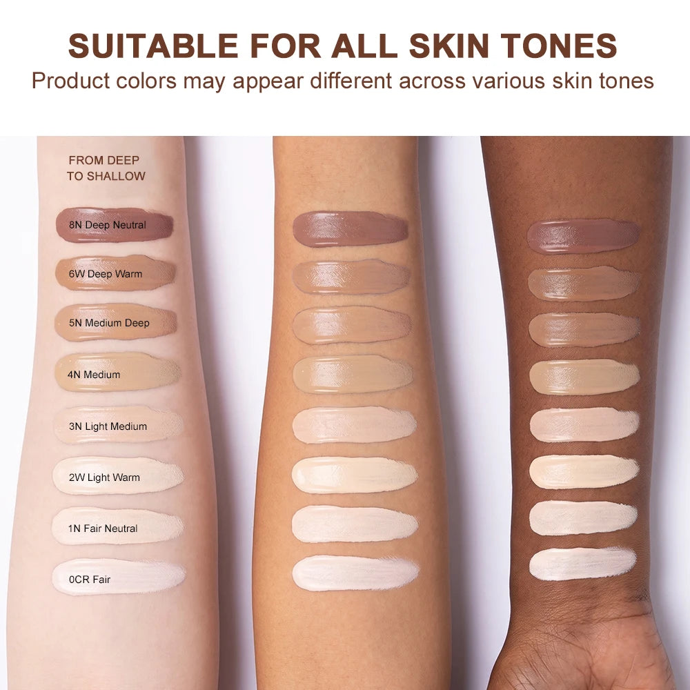 Full Coverage Waterproof Liquid Concealer for Dark Circles and Blemishes
