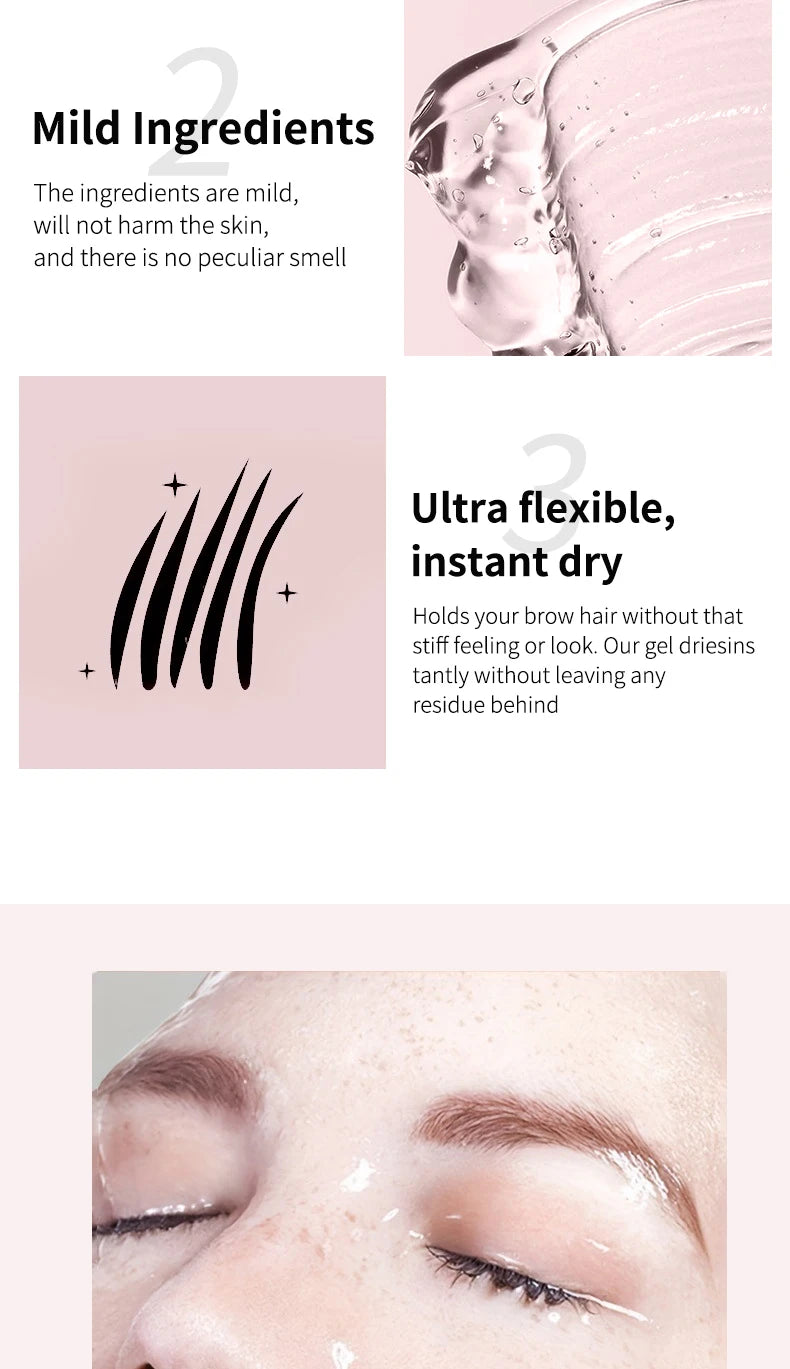 O'CHEAL Eyebrow Soap Sculpting Gel Waterproof Brow Styling Wax - 16