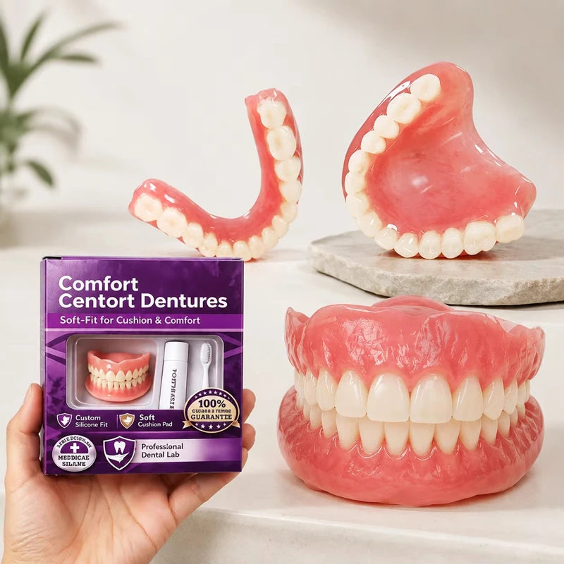 Comfort Fit Silicone Dentures for Instant Smile - 1