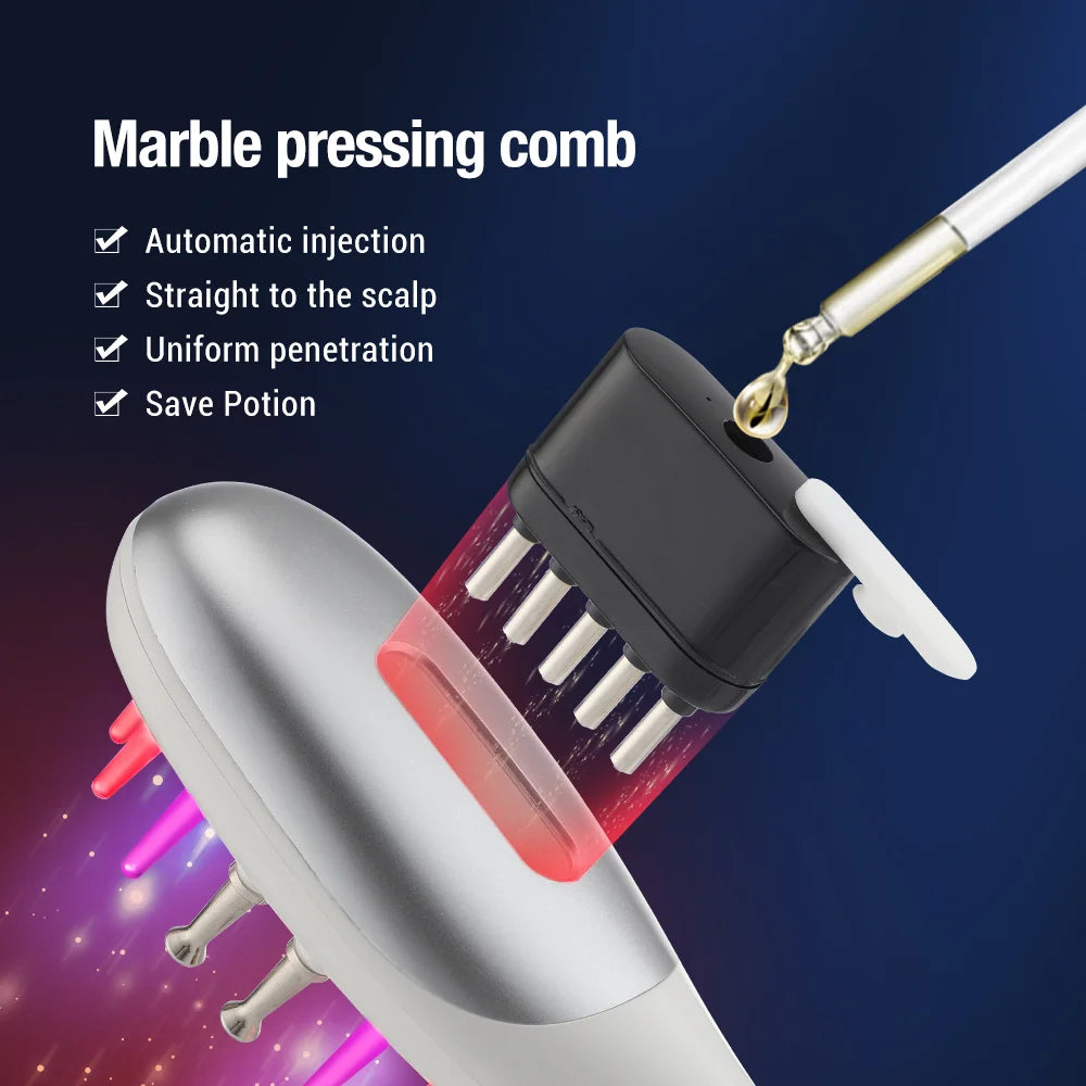 Electric Scalp Massager and Hair Oil Applicator Comb