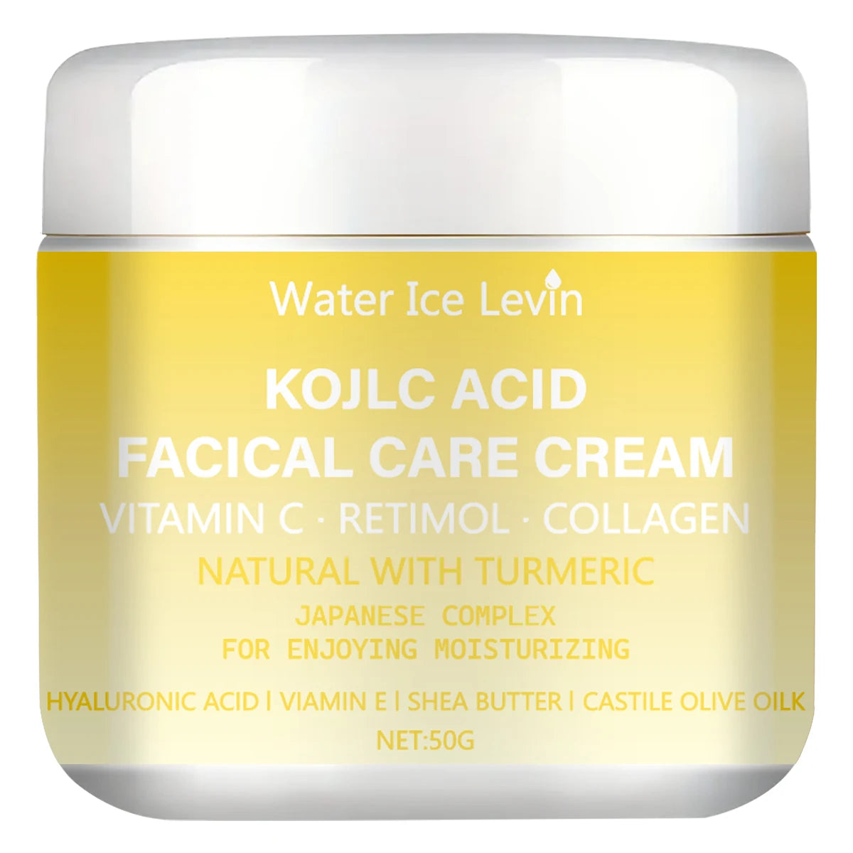 Water Ice Levin Kojic Acid Brightening Cream Vitamin C Retinol Moisturizer - 7