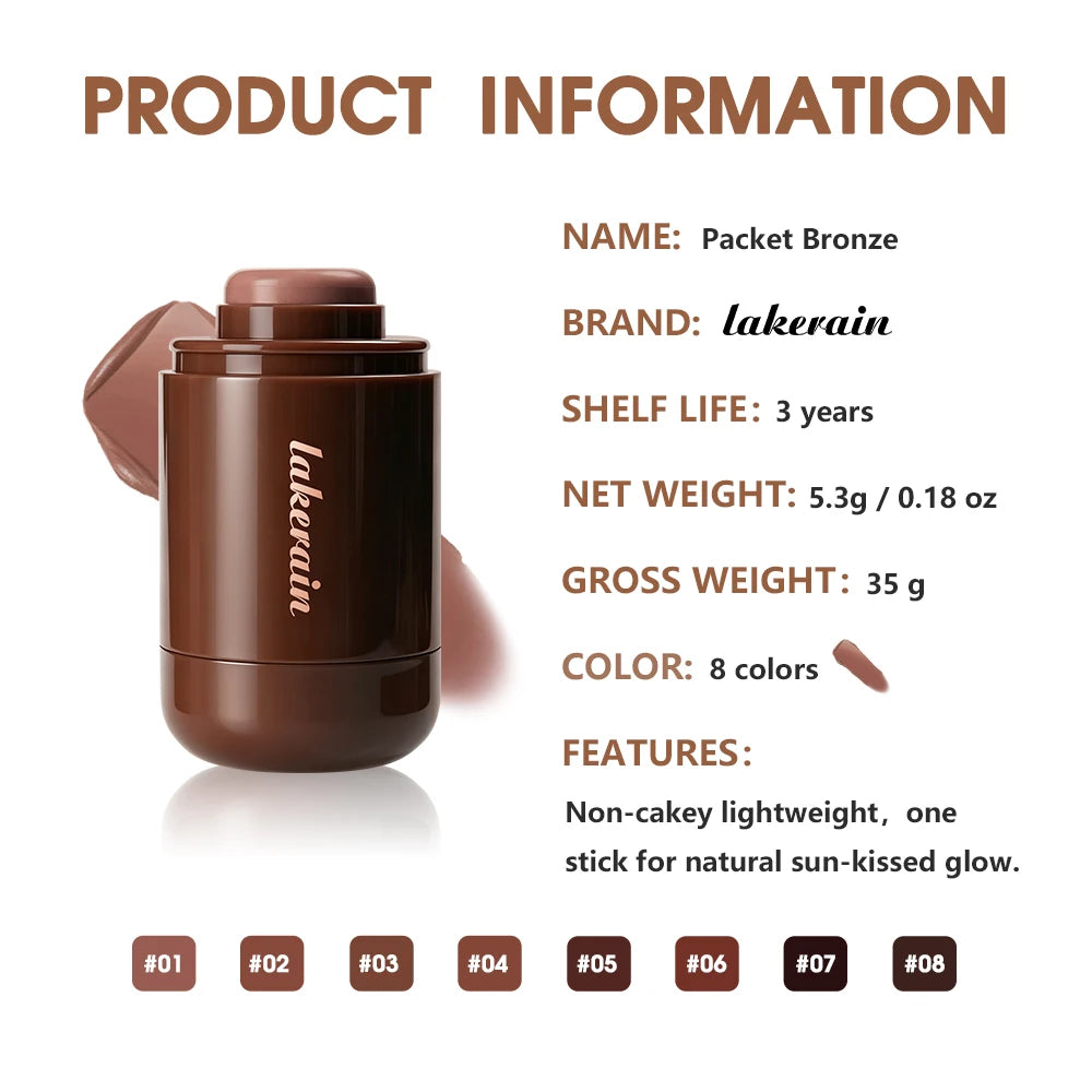 Cream Bronzer Stick for Natural Face Contouring - 16