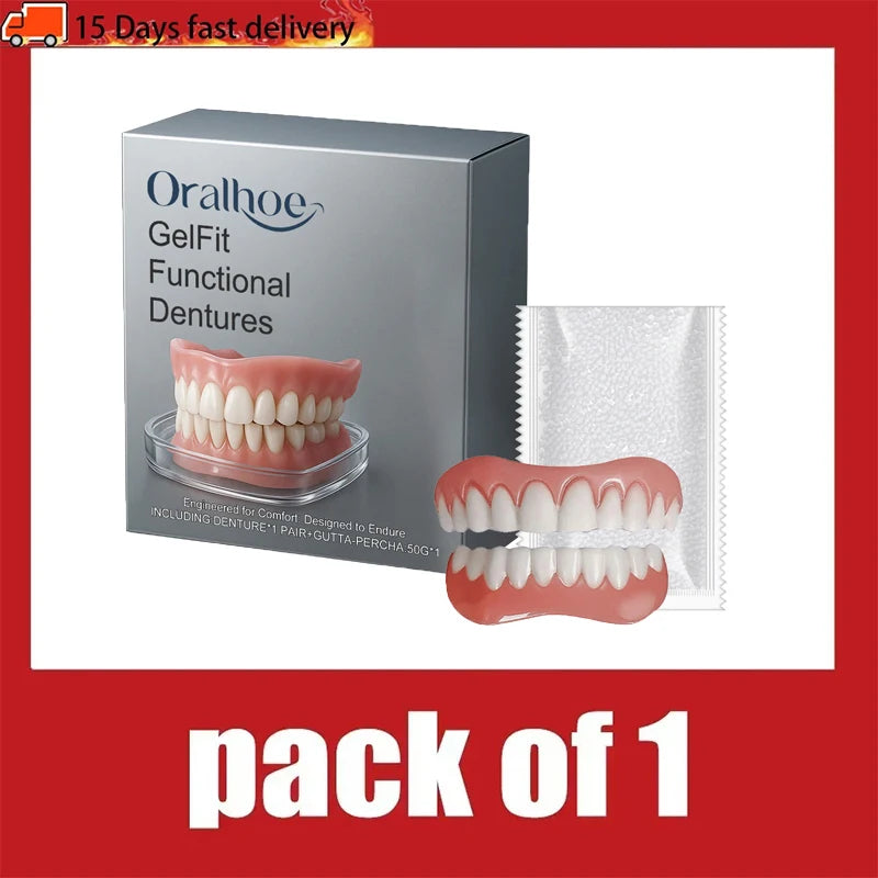 Temporary Comfort Fit Cosmetic Denture Set