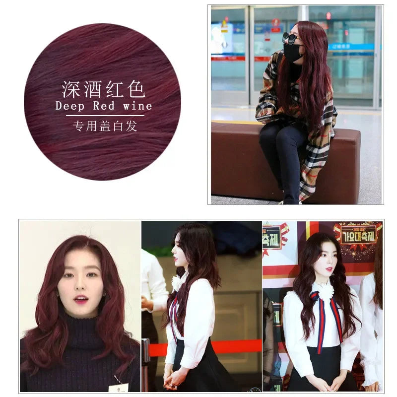 500ml Herbal Hair Color Shampoo for Gray Hair Coverage and Shine - 3